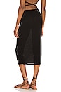 view 3 of 4 Cutout Midi Skirt in Black