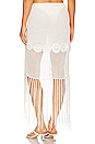 view 3 of 4 Crochet Fringe Sarong in Off White