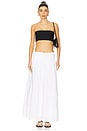 view 5 of 6 Drop Waist Maxi Skirt in Classic White
