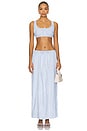 view 5 of 6 x REVOLVE Waist Skirt in Baby Blue & White
