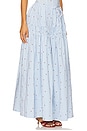 view 2 of 6 Tiered Midi Skirt in Sky Multi