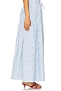 view 3 of 6 Tiered Midi Skirt in Sky Multi
