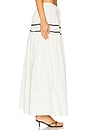 view 3 of 6 Tiered Midi Skirt in White