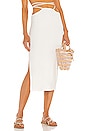 view 1 of 4 Cutout Midi Skirt in Off White