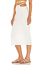 view 2 of 4 Cutout Midi Skirt in Off White
