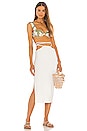 view 4 of 4 Cutout Midi Skirt in Off White