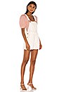 view 2 of 3 Basic Short Overalls in White