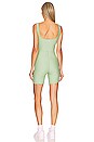 view 3 of 3 Twist Cutout Romper in Fair Green