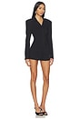 view 2 of 3 Cinched Waist Blazer Romper in Black