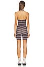 view 3 of 4 Scoop Romper in Dark Brown & Dark Grey