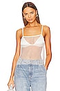 view 1 of 5 Crystal Mesh Cami in White Crystal