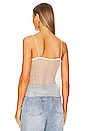 view 3 of 5 Crystal Mesh Cami in White Crystal