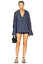 view 4 of 4 Collar Dani Shirt in Undone Blue