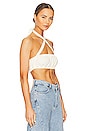 view 2 of 4 Tie Halter Bra Top in Ivory