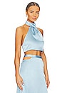 view 2 of 4 Halter Top in Airy Blue