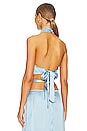view 3 of 4 Halter Top in Airy Blue