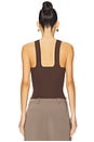 view 3 of 4 Deep V Top in Chestnut