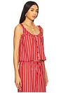 view 2 of 5 Scoop Neck Cami in Vibrant Red Multi