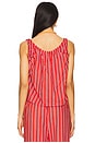 view 3 of 5 Scoop Neck Cami in Vibrant Red Multi