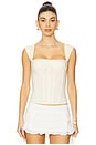 view 1 of 4 Ruched Cup Corset in Sand