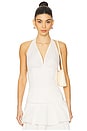 view 1 of 4 Halter Neck Corset Top in Ivory