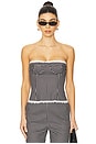 view 1 of 5 Strapless Corset in Black Mult