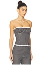 view 2 of 5 Strapless Corset in Black Mult