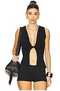 view 1 of 4 Twist Front Flyaway Tank in Black