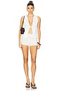 view 4 of 4 Twist Front Flyaway Tank in White