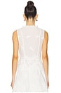 view 3 of 5 Lace Button Up Top in Ivory