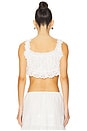 view 3 of 4 Double Tie Top in Ivory