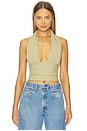 view 1 of 4 Knit Halter Top in Oat