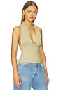 view 2 of 4 Knit Halter Top in Oat