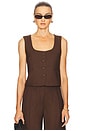 view 1 of 4 x REVOLVE Scoop Tailored Vest in Chestnut
