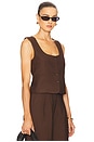 view 2 of 4 x REVOLVE Scoop Tailored Vest in Chestnut