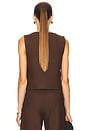 view 3 of 4 x REVOLVE Scoop Tailored Vest in Chestnut