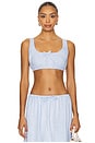 view 1 of 5 x REVOLVE Scrunchy Top in Baby Blue & White