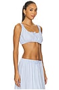 view 2 of 5 x REVOLVE Scrunchy Top in Baby Blue & White
