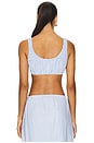 view 3 of 5 x REVOLVE Scrunchy Top in Baby Blue & White