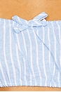 view 5 of 5 x REVOLVE Scrunchy Top in Baby Blue & White