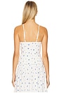 view 3 of 4 Button Up Ruffle Top in Sky Multi