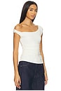 view 2 of 4 Twisted Off The Shoulder Top in Ivory