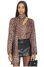 view 1 of 4 x REVOLVE Wrap Neck Tie Top in Leopard