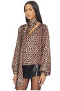 view 2 of 4 x REVOLVE Wrap Neck Tie Top in Leopard