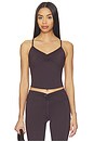 view 1 of 4 Ruched Cami in Dark Brown