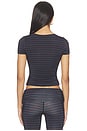 view 3 of 5 Fitted Crew Neck in Black & Navy