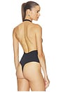 view 4 of 5 Deep V Bodysuit in Black