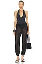 view 5 of 5 Deep V Bodysuit in Black