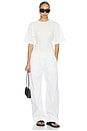 view 4 of 4 Cinched T-shirt in White