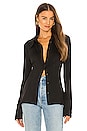 view 1 of 4 Traditional Button Down Tunic in Black